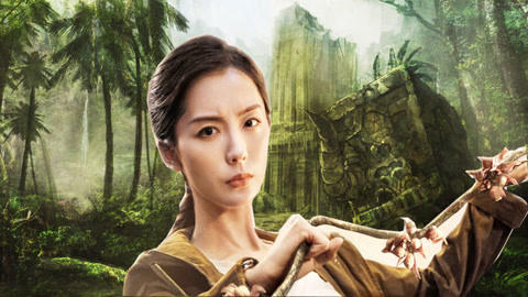 非常唯美的模特片 露珠正从叶尖欲滴未滴